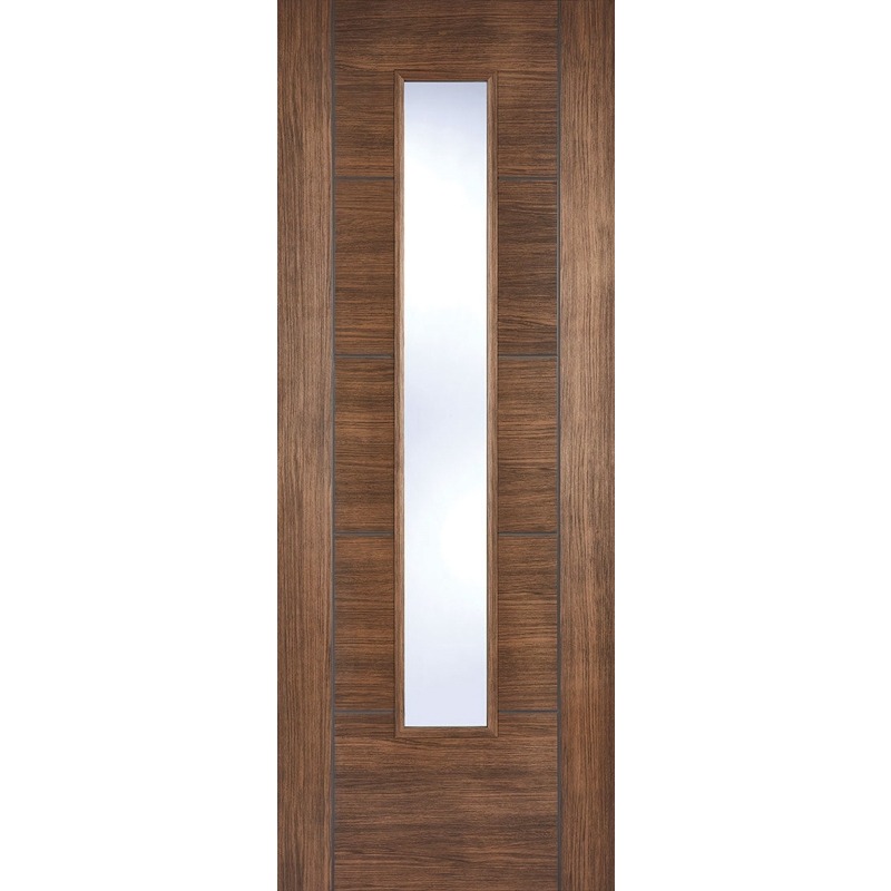 Internal Pre-Finished Walnut Laminate Vancouver Glazed Door